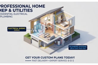 do your plumbing and electrical plans for city permit