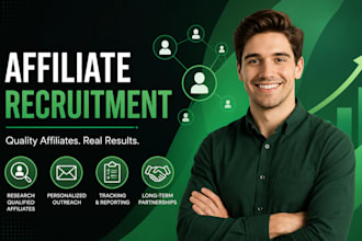 recruit high quality affiliates and manage your affiliate program