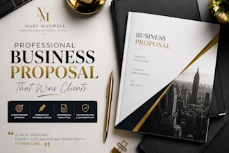 write a professional business proposal that wins clients