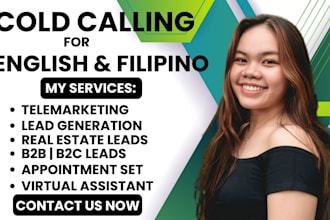 do b2b english to filipino cold calling, lead generation