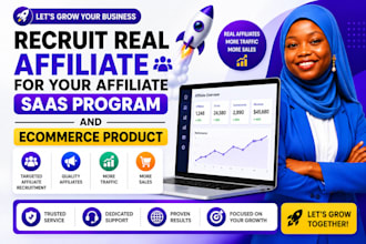 recruit high affiliate for your affiliate saas program and ecommerce product