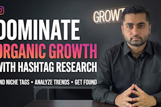 promote your instagram by researching hashtags for organic growth