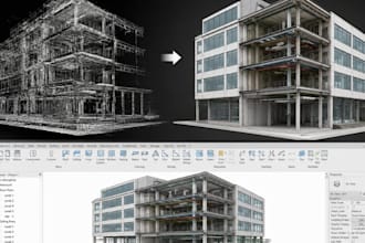 convert point cloud scan to accurate revit bim model and cad drawings
