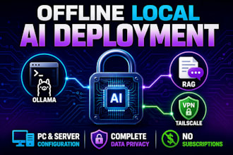 setup a 100 percent offline local ai llm on your PC or home server