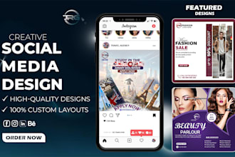 design high quality socia media posts, instagram posts, and facebook ads