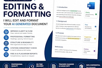 edit and format your ai generated document