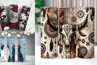 make profesional brilliant mug, tumbler design