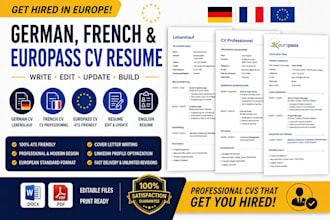 create german french europass cv resume msaker builder edit update english write