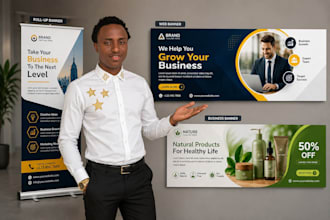design a professional banner for your business
