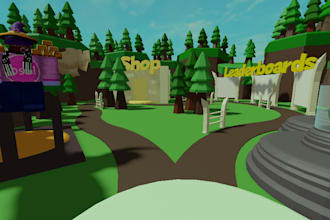 build custom roblox environment, map, asset script and any props for roblox game