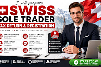 prepare swiss sole trader tax return registration and tax compliance