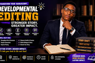 provide comprehensive developmental editing for your book