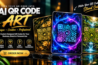 create custom artistic and creative ai qr code design