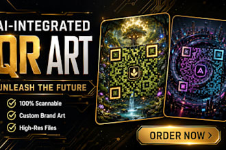 create custom artistic and creative ai qr code design