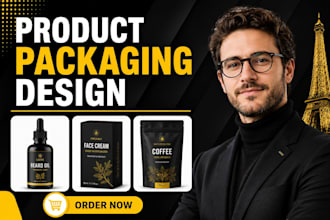 design product packaging with 3d mockup for amazon and ecommerce