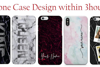 do awesome phone case design for printful
