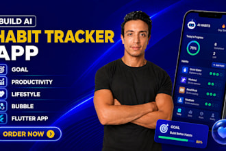 build flutter ai habit tracker app goal productivity lifestyle bubble mobile app