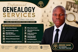 provide professional genealogy and family history research