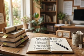 do urgent essay writing on any topics as an essay writer, assignment