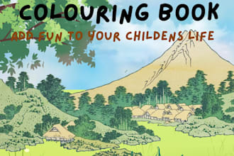 make and costumize the children colouring books and e book