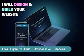 build a modern responsive website from figma to code