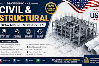 draw structural and mep drawings for building