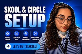 setup circle so, skool course creation, skool classroom setup, member onboarding