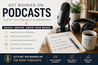 handle podcast guest bookings through strategic outreach and pitching fast