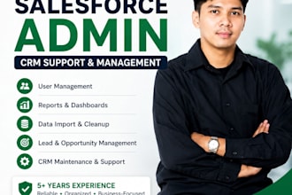 be your salesforce admin for CRM support
