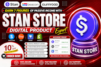 do stan store marketing stan store setup digital product stan store design