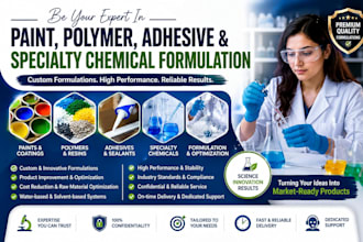 be your expert in paint, polymer, adhesive, and specialty chemical formulation