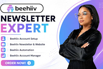 setup beehiiv newsletter design beehiiv landing page beehiiv automation expert