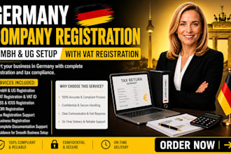 germany company registration, gmbh and ug formation with vat registration