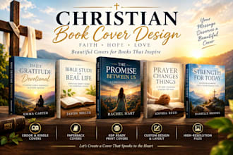 design christian book cover, ebook cover, paperback, devotional amazon KDP