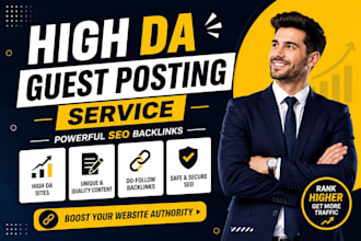 do high da90 dofollow guest post with contextual seo backlinks