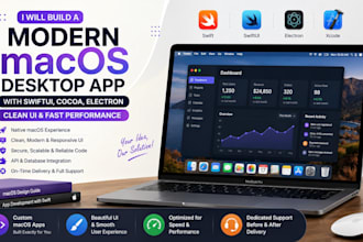create macos desktop application, apple app, macos software desktop solution