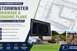 design stormwater drainage and grading plans for washington civil projects