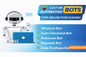do auto purchase bot, target bot, checkout bot, lazada bot, pokemon, buying bot