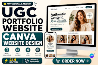 design a stunning canva portfolio website