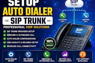 sip trunk did number 3cx auto dialer voip auto dialer twilio telnyx account