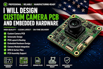 design custom camera pcb and embedded hardware