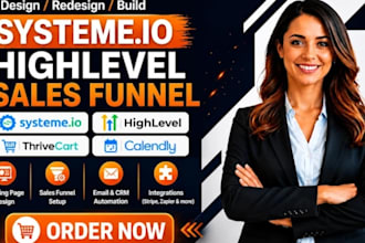build clickfunnels salesfunnel landing page gohighlevel kajabi system io