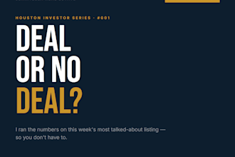 provide houston investment property cash flow analysis