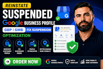 reinstate suspended google business profile gbo gmb fix suspension, optimization