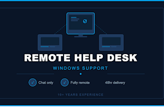 be your remote windows help desk technician