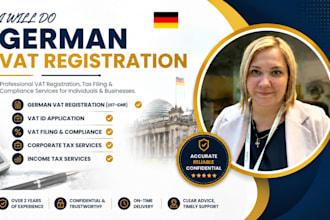 do german vat registration, germany tax filling, corporate tax, and vat it