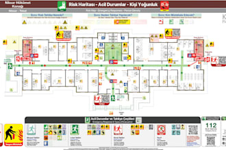 reate a professional fire evacuation plan for buildings offices schools comm
