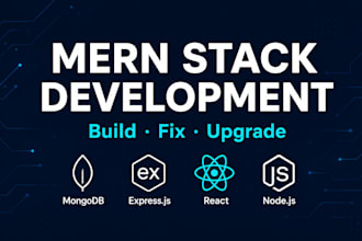 build, fix, or upgrade your mern stack web application