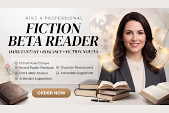 beta read critique fiction novel, dark fantasy beta reader, romance beta reader