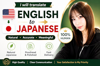 translate english to natural japanese